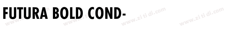 FUTURA BOLD COND字体转换